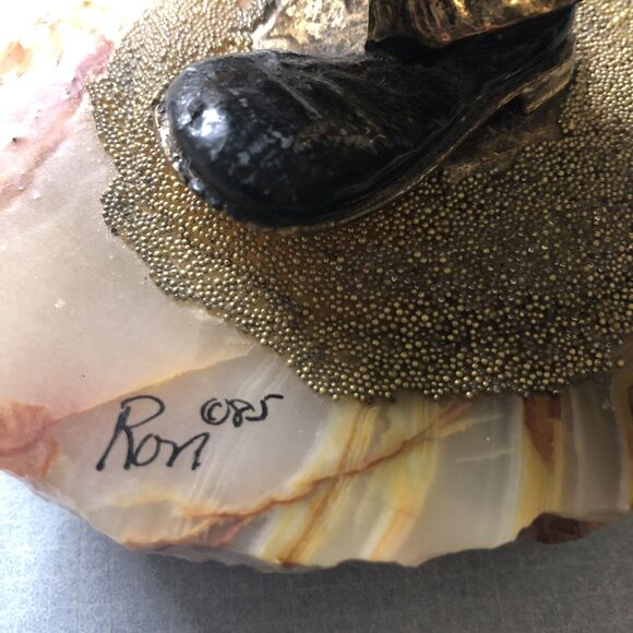 Ron Lee Signed 24K Gold Plated Umbrella Clown - Picture 6 of 7